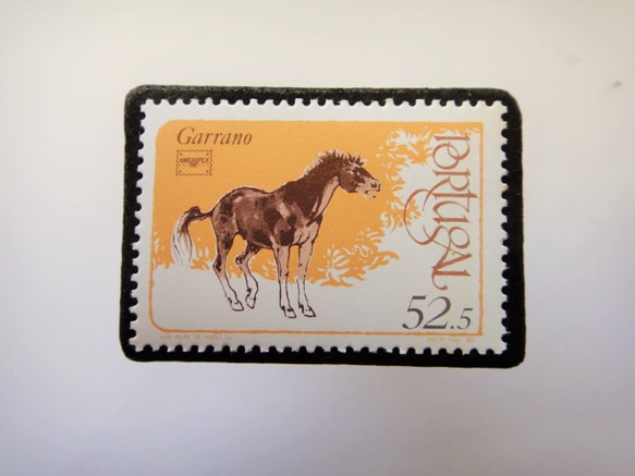 葡萄牙馬郵票胸針3388 第1張的照片