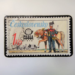 チェコスロバキア　馬切手ブローチ3397 1枚目の画像
