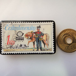 チェコスロバキア　馬切手ブローチ3397 3枚目の画像