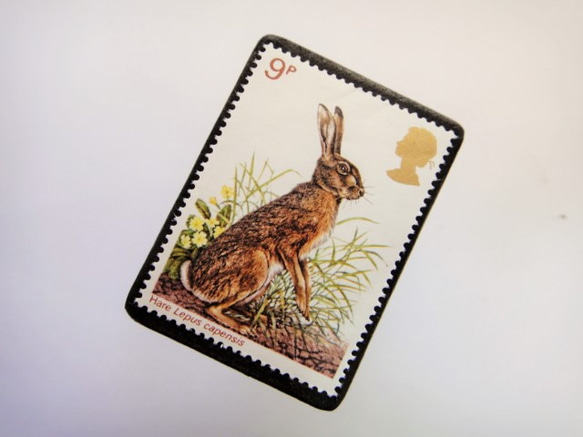 英國野生動物郵票胸針（帶明信片）3402 第2張的照片