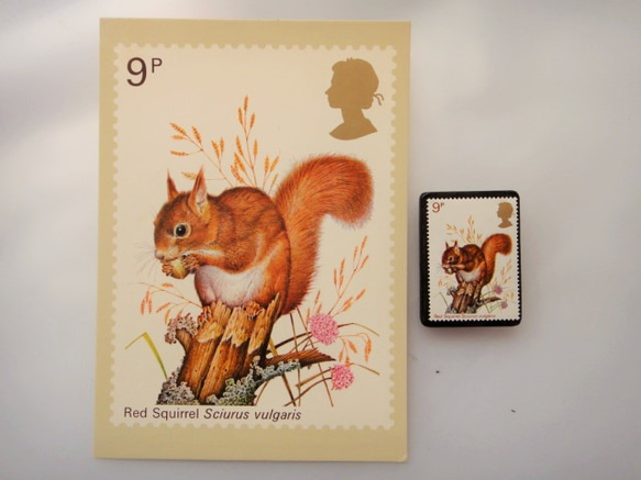 英國野生動物郵票胸針（帶明信片）3403 第4張的照片