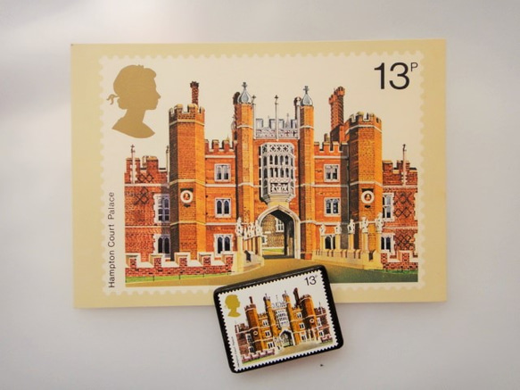 英國城堡郵票胸針（帶明信片）3412 第4張的照片
