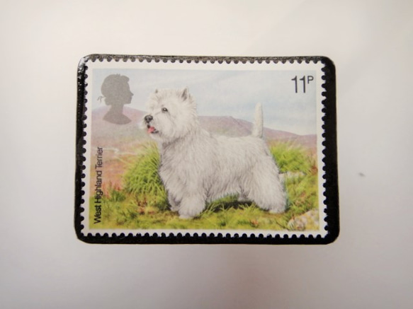 英國狗郵票胸針3417 第1張的照片