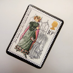 イギリス　切手ブローチ(ポストカード付）3441 2枚目の画像