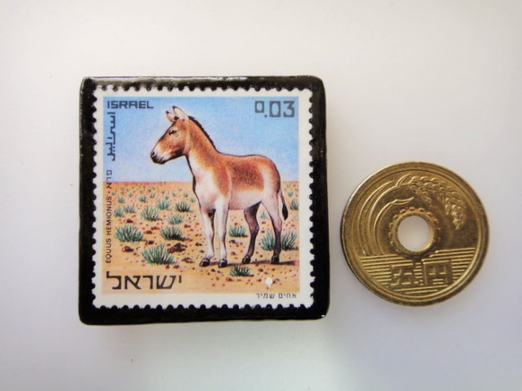 イスラエル　切手ブローチ3487 3枚目の画像