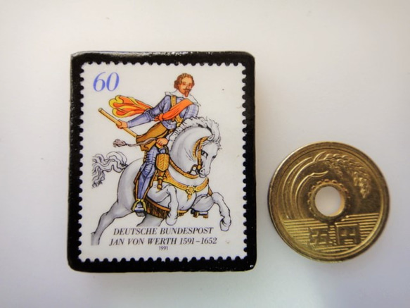 德國馬郵票胸針3489 第3張的照片