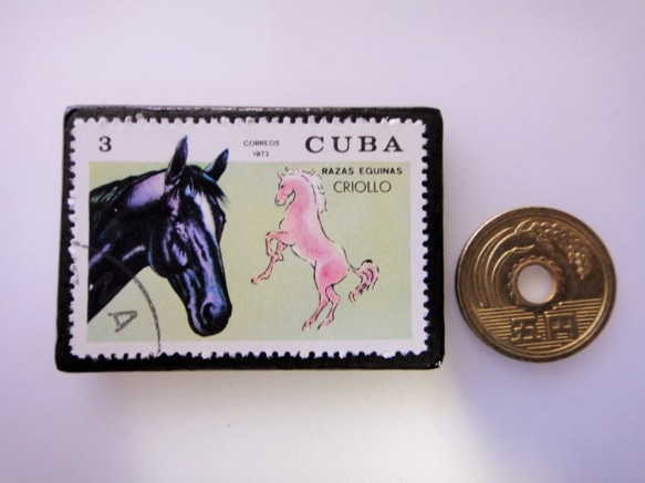 古巴馬郵票胸針3501 第3張的照片