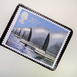 イギリス　切手ブローチ3547 2枚目の画像