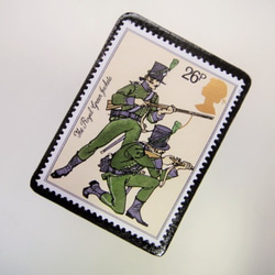 イギリス　切手ブローチ3550 2枚目の画像