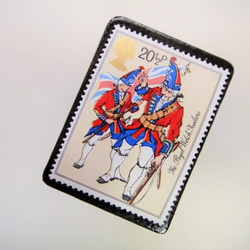 イギリス　切手ブローチ3551 2枚目の画像