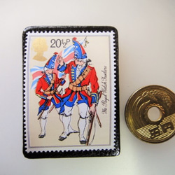イギリス　切手ブローチ3551 3枚目の画像