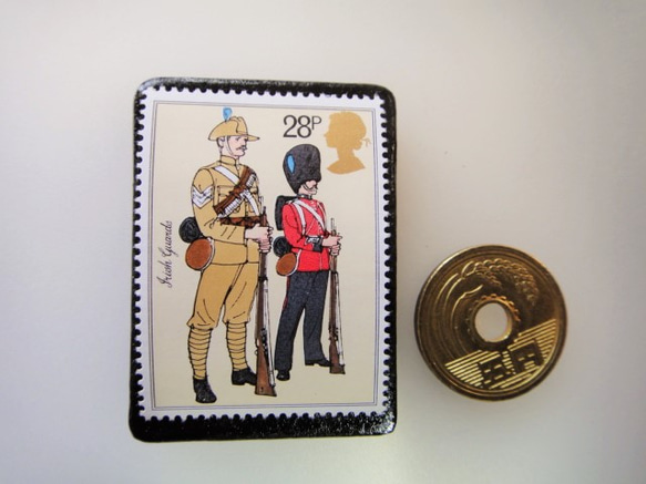 イギリス　切手ブローチ3552 3枚目の画像