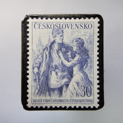 捷克共和國斯洛伐克郵票胸針3593 第1張的照片