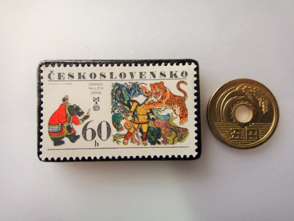 捷克斯洛伐克郵票胸針3612 第3張的照片