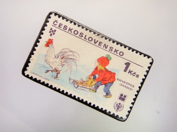 捷克斯洛伐克郵票胸針3613 第2張的照片