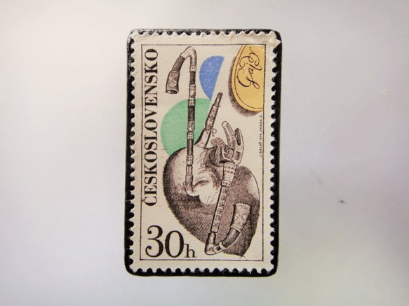 捷克斯洛伐克郵票胸針3619 第1張的照片