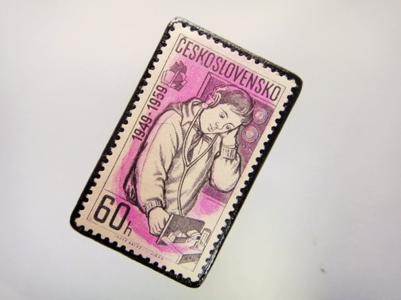捷克斯洛伐克郵票胸針3624 第2張的照片