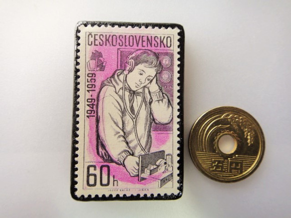捷克斯洛伐克郵票胸針3624 第3張的照片