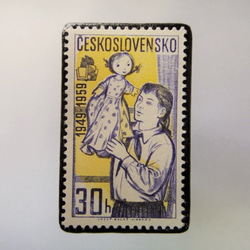 捷克共和國斯洛伐克郵票胸針3625 第1張的照片