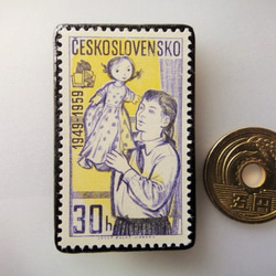 捷克共和國斯洛伐克郵票胸針3625 第3張的照片