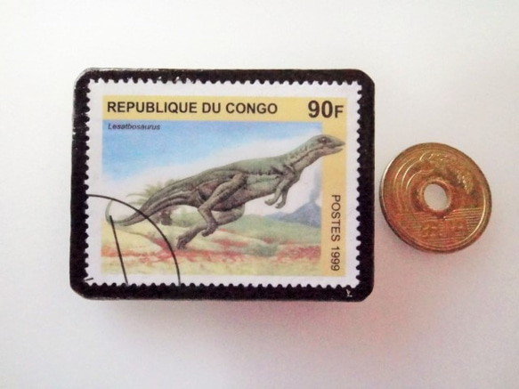 剛果恐龍郵票胸針3651 第3張的照片
