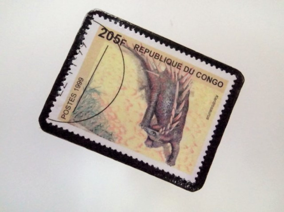 剛果恐龍郵票胸針3654 第2張的照片