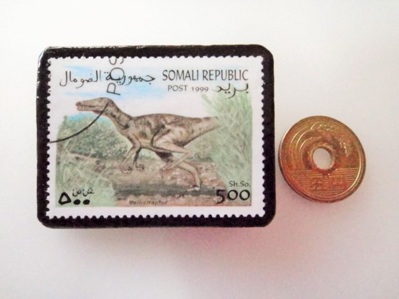 索馬里恐龍郵票胸針3655 第3張的照片