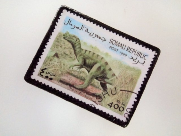 索馬里恐龍郵票胸針3658 第2張的照片