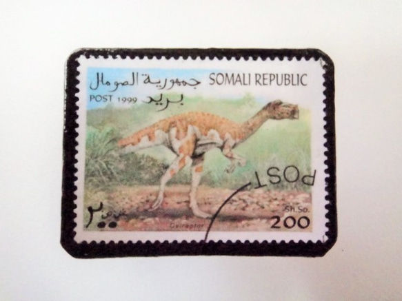 索馬里恐龍郵票胸針3659 第1張的照片