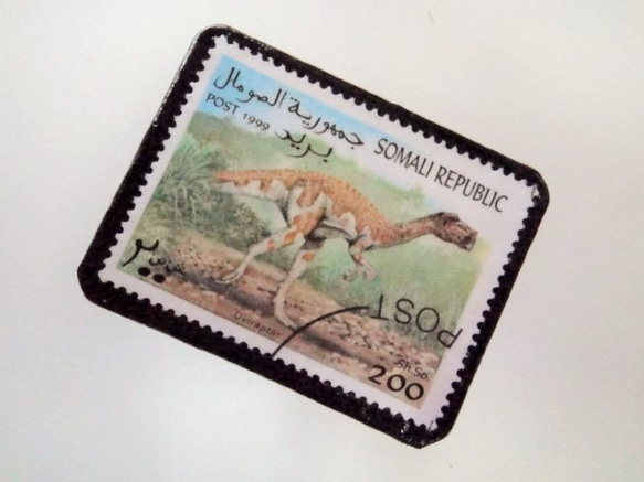 索馬里恐龍郵票胸針3659 第2張的照片