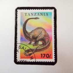 坦桑尼亞恐龍郵票胸針3668 第1張的照片