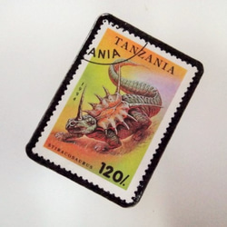 坦桑尼亞恐龍郵票胸針3669 第2張的照片