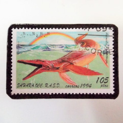 撒哈拉恐龍郵票胸針3672 第1張的照片