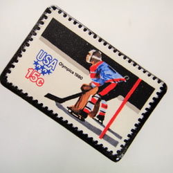 アメリカ　オリンピック切手ブローチ 3737 2枚目の画像