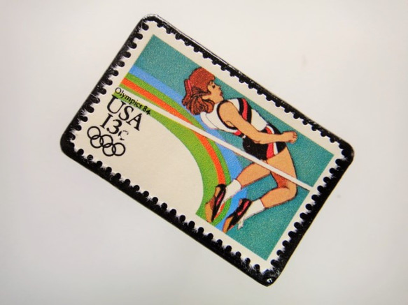 アメリカ　オリンピック切手ブローチ 3740 2枚目の画像
