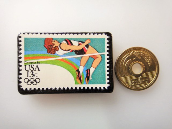 アメリカ　オリンピック切手ブローチ 3740 3枚目の画像