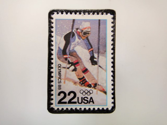 アメリカ　オリンピック切手ブローチ 3752 1枚目の画像