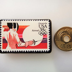 美國奧運郵票胸針3757 第3張的照片