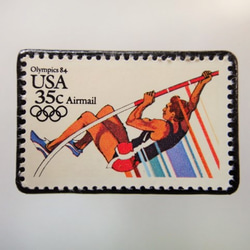 アメリカ　オリンピック切手ブローチ 3760 1枚目の画像