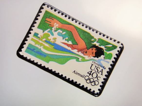 アメリカ　オリンピック切手ブローチ 3762 2枚目の画像