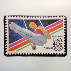 アメリカ　オリンピック切手ブローチ 3763 1枚目の画像