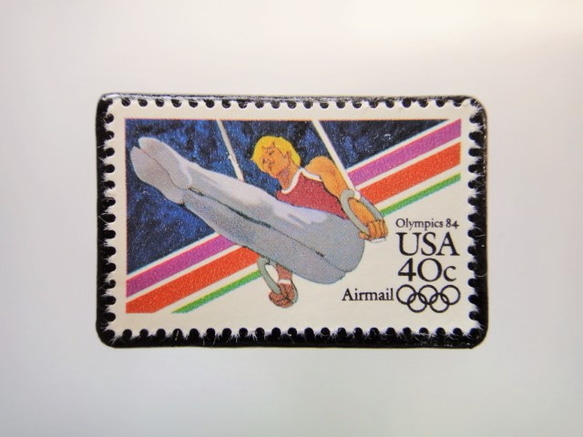 アメリカ　オリンピック切手ブローチ 3763 1枚目の画像