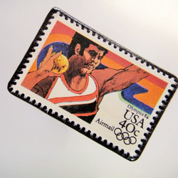 アメリカ　オリンピック切手ブローチ 3764 2枚目の画像