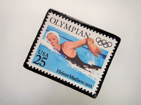 美國奧運郵票胸針3767 第2張的照片