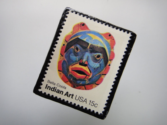アメリカ　切手ブローチ 3776 2枚目の画像
