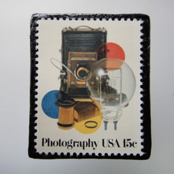 アメリカ　切手ブローチ 3782 1枚目の画像