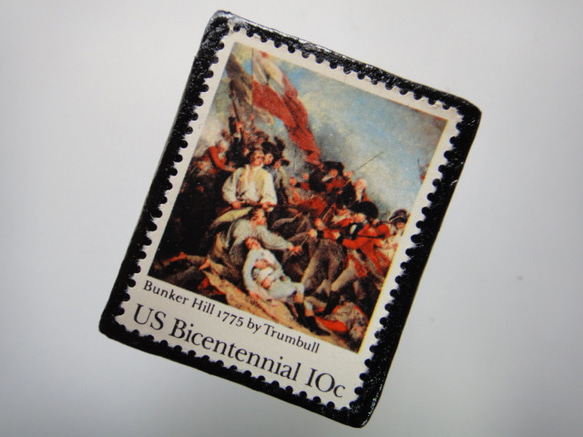 アメリカ　切手ブローチ 3784 2枚目の画像