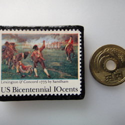アメリカ　切手ブローチ 3786 3枚目の画像