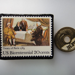 アメリカ　切手ブローチ 3787 3枚目の画像