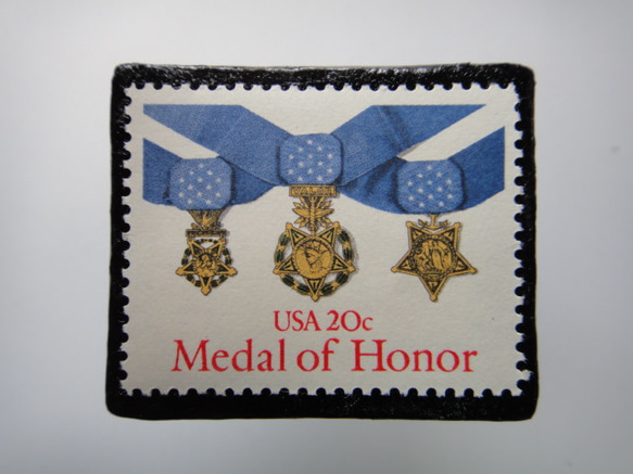 アメリカ　切手ブローチ 3788 1枚目の画像